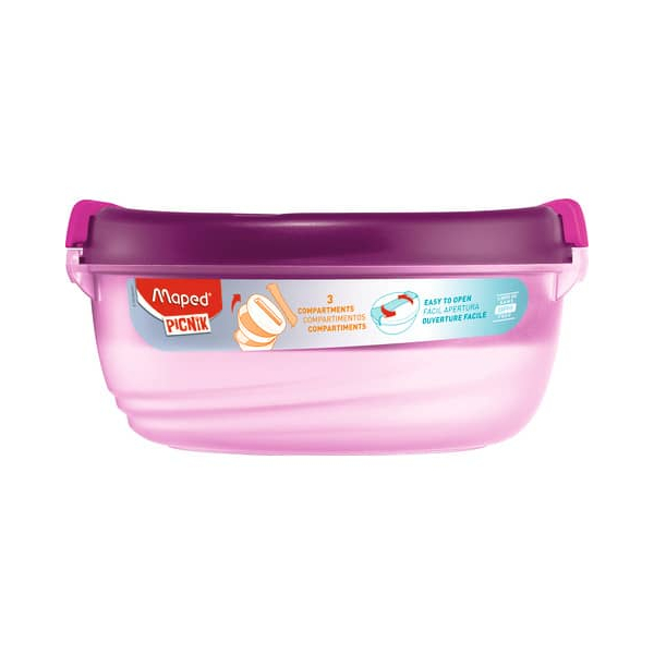 3154148726012 - Picnik Origins Lunch bowl BPA free 3 compartments easy to open Dishwasher safe