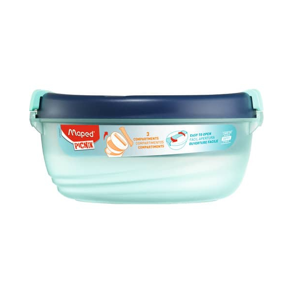 3154148726043 - Picnik Origins Lunch bowl BPA free 3 compartments easy to open Dishwasher safe