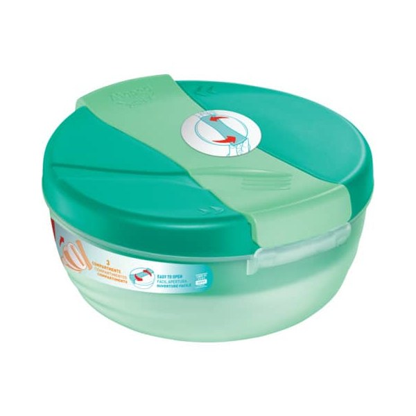 3154148726050 - Picnik Origins Lunch bowl BPA free 3 compartments easy to open Dishwasher safe