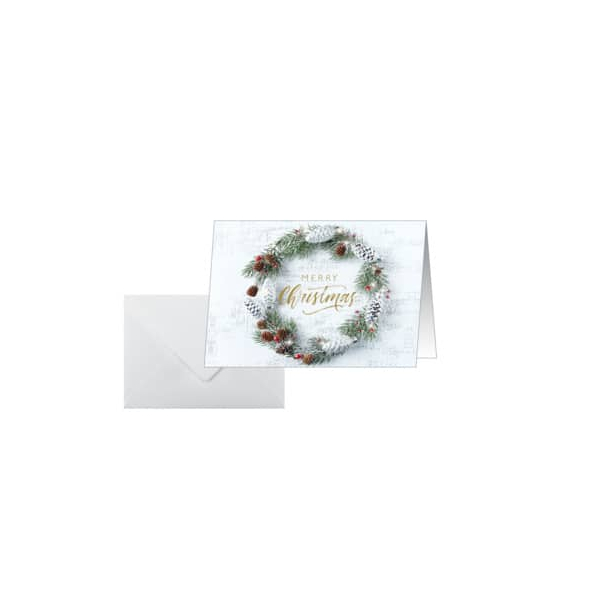 4004360786389 - 25 SIGEL Weihnachtskarten Christmas wreath DIN A6 4004360786389 25 Stück