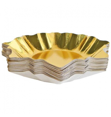 Weihnachtsteller Stern gold Weihnachtsteller