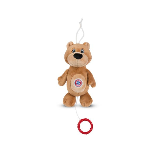 4012390490824 - Spieluhr NICI FC BAYERN MÜNCHEN Bär Berni 18 cm Spieluhren braun Kinder Spieluhren