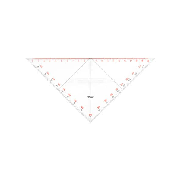 9003182155637 - Kursdreieck 225 cm mit Griff Winkelskalen 3601 20cm Kursdreieck 9003182155637 Aristo