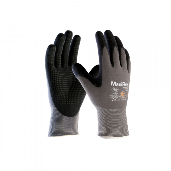 4792249844083 - Nylon-Strickhandschuh MaxiFlex® Endurance™ schwarz   grau VE 12 Paar Größe 8 ab 10 VE