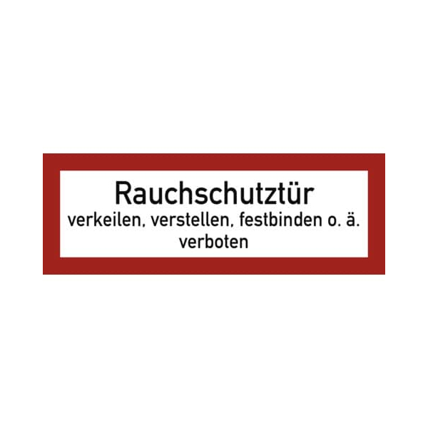 4060081000852 - 2244342 Schild Rauchschutztür Folie Verbotsschild 4060081000852 MOEDEL