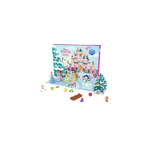 0194735121236 - Disney Prinzessin Adventskalender Puppen Freunde Accessoires Winterlandschaft