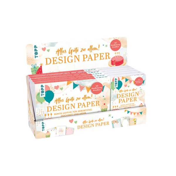 4007742184681 - 18468 Design Paper Alles Gute 2x5Ex Designpapier Designpapier 40