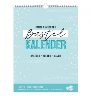 Bastelkalender 5025-9, Trendstuff, 1 Monat / 1 Seite, 22,5x30cm (A4+), Jahresunabhängig