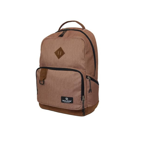 9002638235015 - Schulrucksack Concept Pure Eco Kunstfaser braun