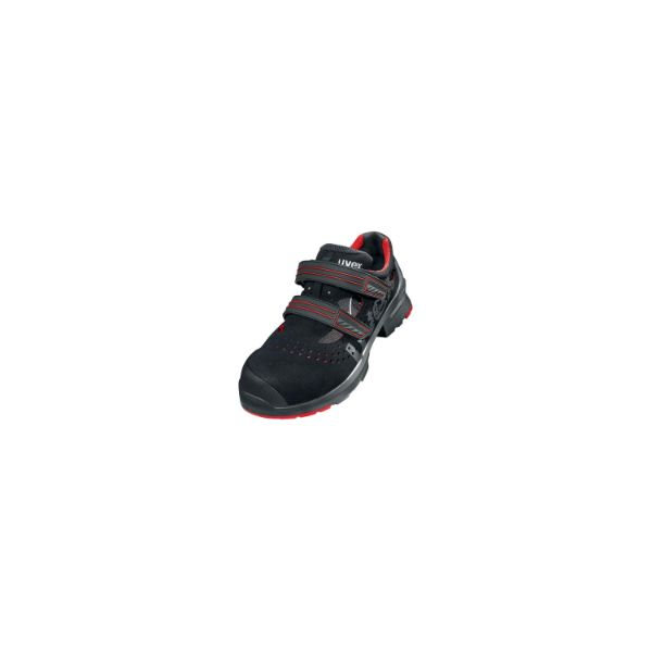 4031101006031 - uvex 1 8536245 ESD Sicherheitssandale S1P Schuhgröße (EU) 45 Rot Schwarz 1 Paar