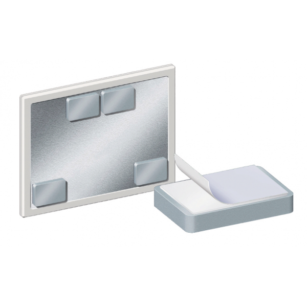 Legamaster Magnete bis 2,5kg rechteckig grau mit Klebestreifen - Bürobedarf  Thüringen