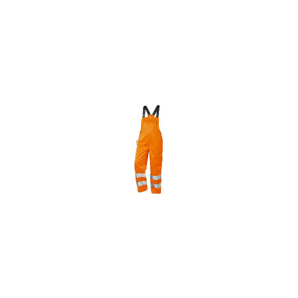 4025888007497 - Warnschutz Latzhose Kurt orange Größe M 4025888007497 Safestyle