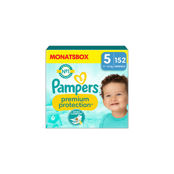 8006540705643 - Pampers® Windeln Monatsbox premium protection™ Größe Gr5 (11-16 kg) für Babys und Kleinkinder (4-18 Monate) 152 St