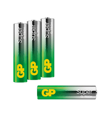 4 GP Batterien SUPER Micro AAA 1,5 V
