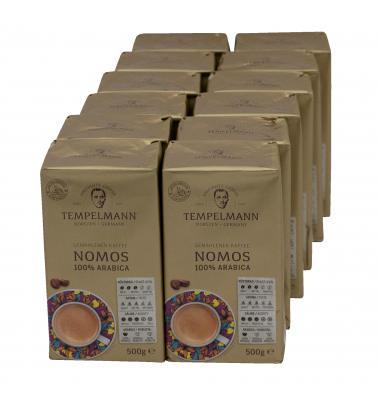 TEMPELMANN Kaffee Nomos 110387 gemahlen 12x500g  