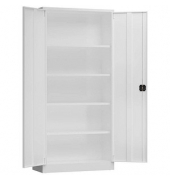 Stahlschrank ClassiX X-530357 signalweiß 92,0 x 50,0 x 194,5 cm, aufgebaut 