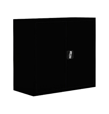 Stahlschrank 530309 tiefschwarz 80,0 x 38,3 x 75,0 cm, aufgebaut 