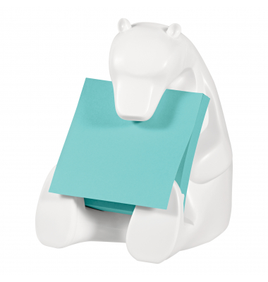 Haftnotizspender BEAR-330, Super Sticky Z-Notes Eisbär, türkis