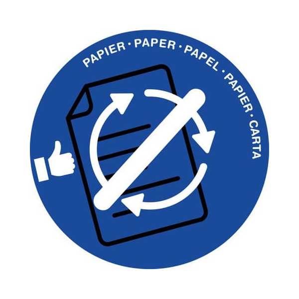 3462159018522 - 1009340141 Papierkorb Deckel Papier blau 3462159018522 CEP