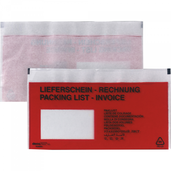 4026283053362 - Dokumententasche 00014031 DIN lang hk mF rot 4026283053362 1000 Stück