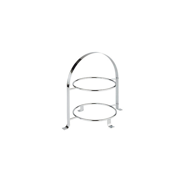 4004133332140 - Etagere Servierplatten silberfarben (silberfarben ø 18 cm höhe 30 cm) Etagere unkomplizierter Transport zum Tisch oder Buffet