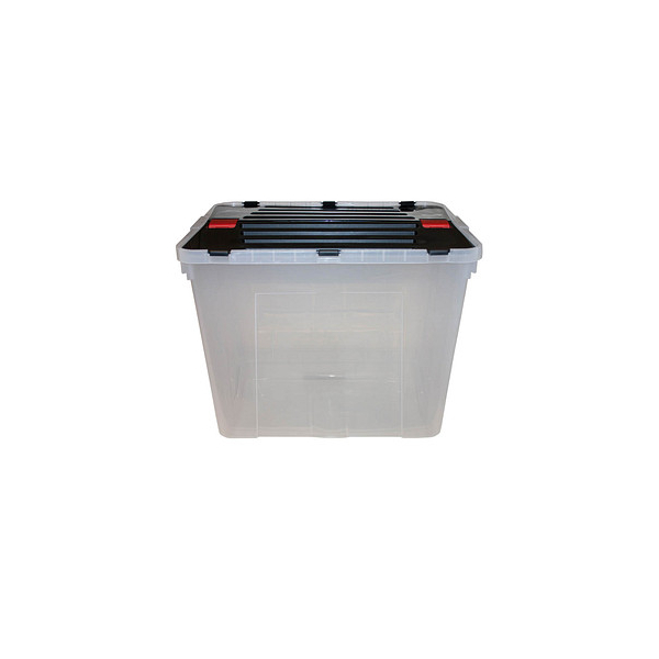 8010059016435 -  Ordnungsbox 300 l transparent schwarz 360 x 490 x 340 cm 8010059016435 HEAD