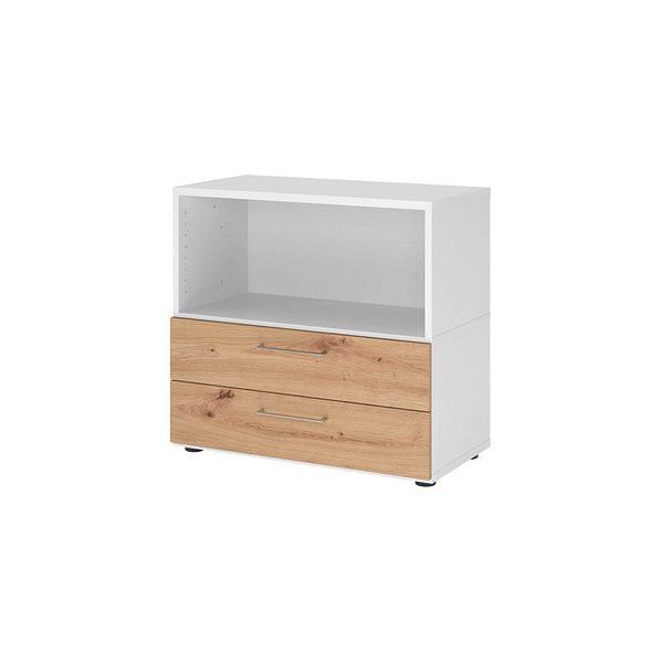 4032062307892 - Regalschrank FlexWall VFW28S2KGWRBS weiß asteiche 1 Fachboden 800 x 400 x 746 cm 4032062307892 Hammerbacher