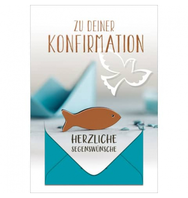 Konfirmationskarte 11-1264 bunt