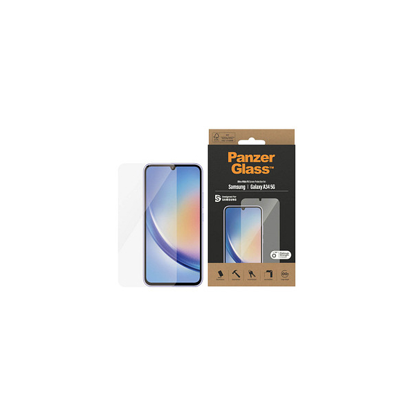 5711724073274 - PanzerGlass? Ultra Wide Fit Display-Schutzglas für Samsung Galaxy A34 5G 5711724073274 PanzerGlass