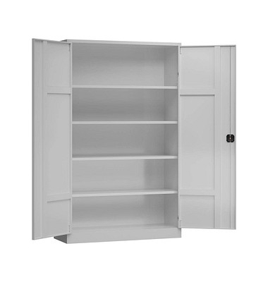 Stahlschrank ClassiXL X-530370 lichtgrau 120,0 x 42,0 x 194,5 cm, aufgebaut