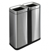 the twin bin Mülleimer 2x 30,0 l edelstahl