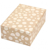 Geschenkpapier Ballero 083450, Punkte, 50cm x 20m, braun/beige