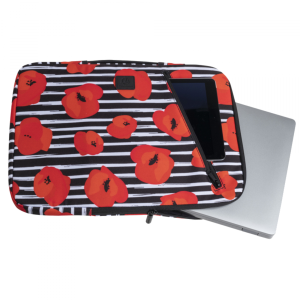 3130630172130 - Laptoptasche Sleeve 17213E für13Zoll-14Zoll Mohnblume 3130630172130 Exacompta