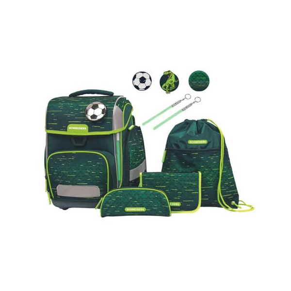 9002638233578 - Schultaschenset Soccer Star Green 9002638233578 SCHNEIDERS ERGOLITE