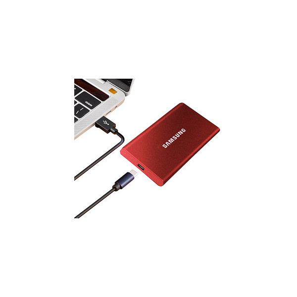 8806090312465 - Portable T7 500 GB Externe SSD USB 32 Gen 2 Rot PC Mac MU-PC500R WW