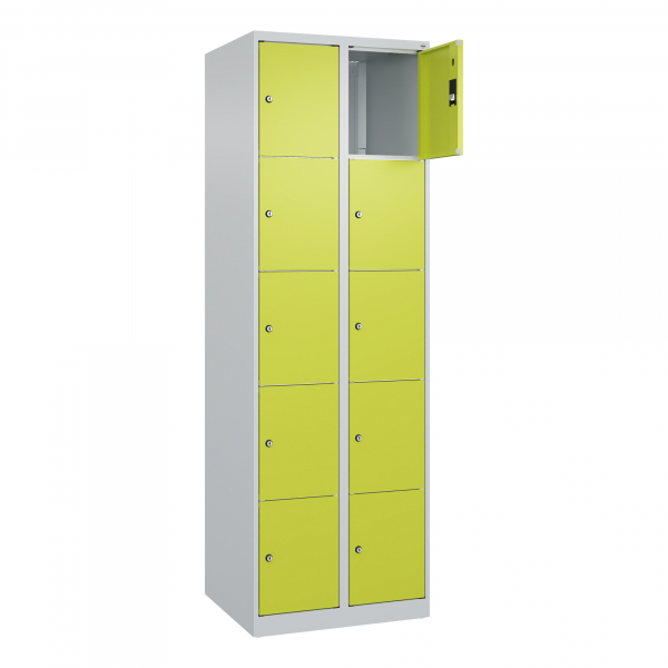 4067521350669 -  C+P Schließfachschrank Classic PLUS 2x5Fächer 1850x600x500mm lgrcgn 4067521350669 C + P Möbelsysteme