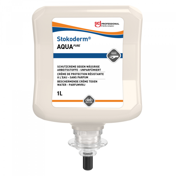 4016208098417 - SC JOHNSON PROFESSIONAL SAQ1L Hautschutzcreme Stokoderm® Aqua PURE 1 l unparfümi