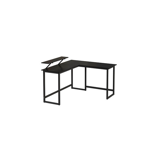 0194343101262 - Schreibtisch LWD56BK 76cm (H) 130   140cmx50cm (BxT) L-Form schwarz   Schwarz 0194343101262 VASAGLE