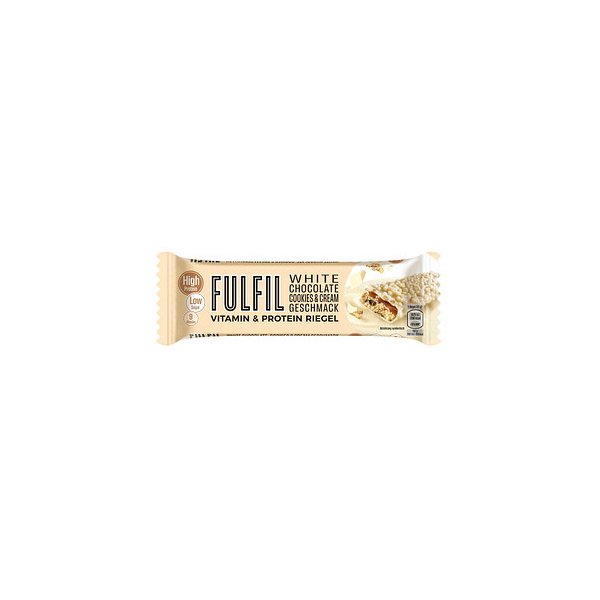 5391532124254 -  FULFIL White Chocolate Cookies & Cream Proteinriegel 550 g 5391532124254 Head 55 Gramm