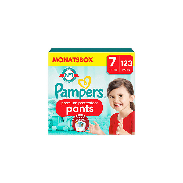 8006540759059 - Windeln premium protection? Monatsbox Größe Gr7 (17+ kg) für Kids und Teens (4-12 Jahre) 8006540759059  123 Stück