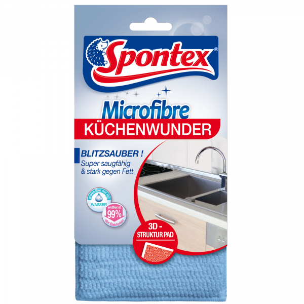 4008600207115 - Microfasertuch Küchenwunder 19141050 4008600207115 SPONTEX