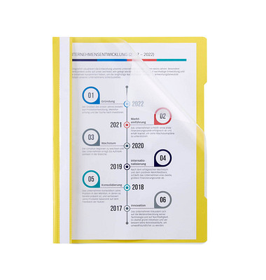 Schnellhefter Quality 014-2345-030-03, A4 PVC-Hartfolie