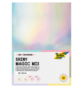 Bastelset Shiny Magic Mix irisierend 12 Blatt