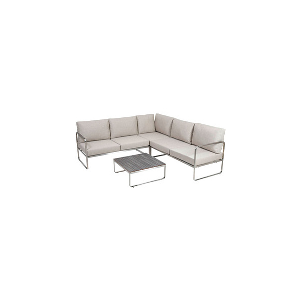 4005437286207 - Loungegruppe Sydney beige silber Metall 4005437286207 greemotion