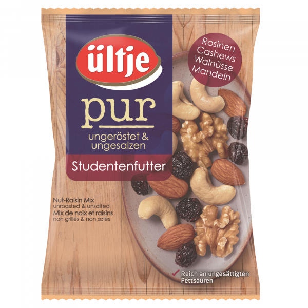 4004980563308 - Studentenfutter Pur 7292 ungeröstet ungesalzen 150g 400498056330