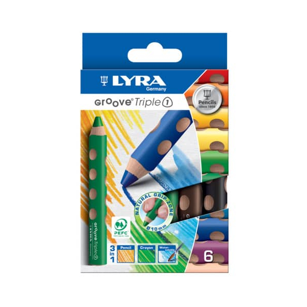 4084900308578 - Aquarellfarbstift 6 Stück Groove   Triple 1 4084900308578 LYRA