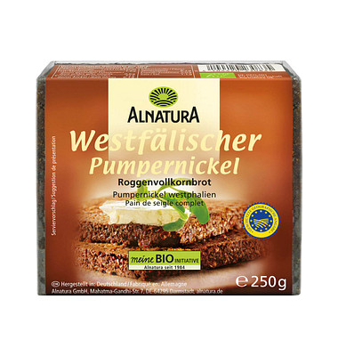  Bio-Schwarzbrot Pumpernickel 250,0 g