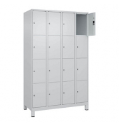 Schließfachschrank Classic Plus lichtgrau 080010-404 S10009, 16 Schließfächer 120,0 x 50,0 x 195,0 cm