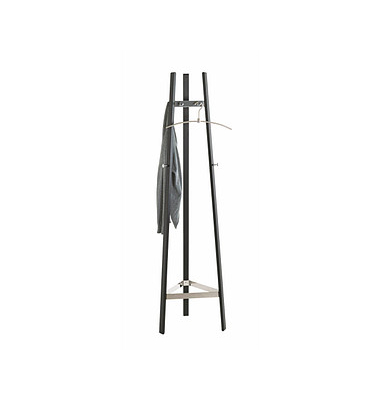 Kleiderständer 52254 schwarz Metall 9 Haken 47,0 x 177,0 cm