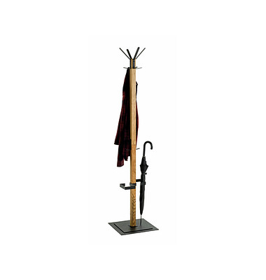 Kleiderständer 54325 eiche Holz 6 Haken 40,0 x 180,0 cm